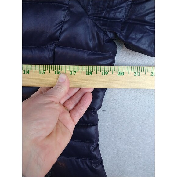 Andrew Marc Premium Down Puffer Jacket Womens Medium Lightweight Packable Purple - Picture 7 of 10